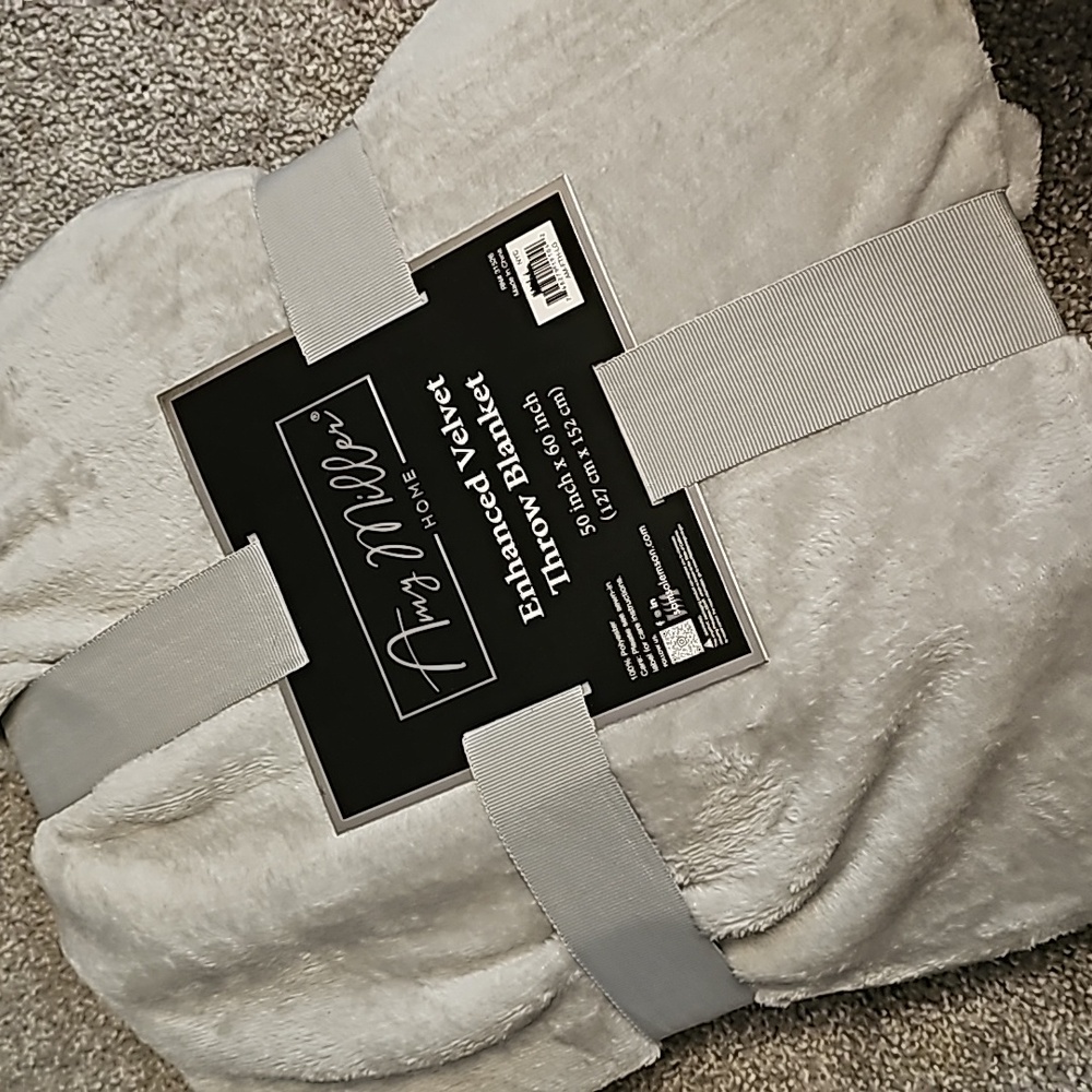 Gray Throw Blanket #B3